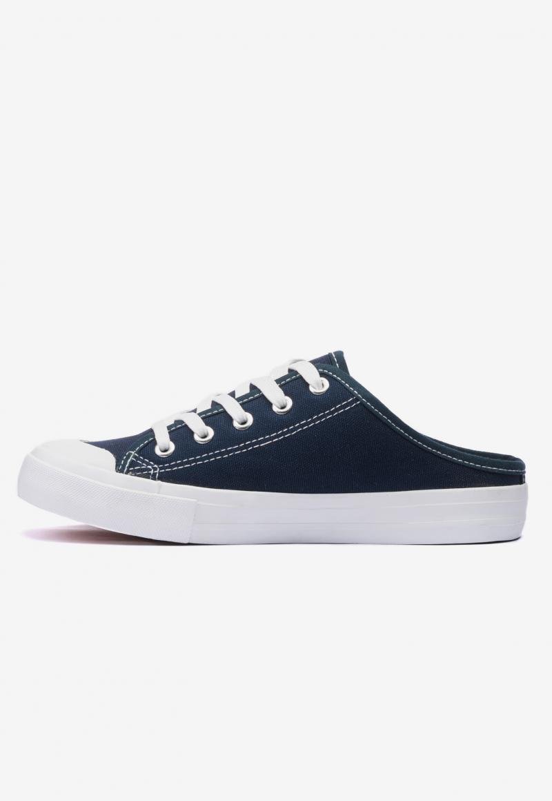Zapatilla Mujer Azul Mule Chancleta Chancleta